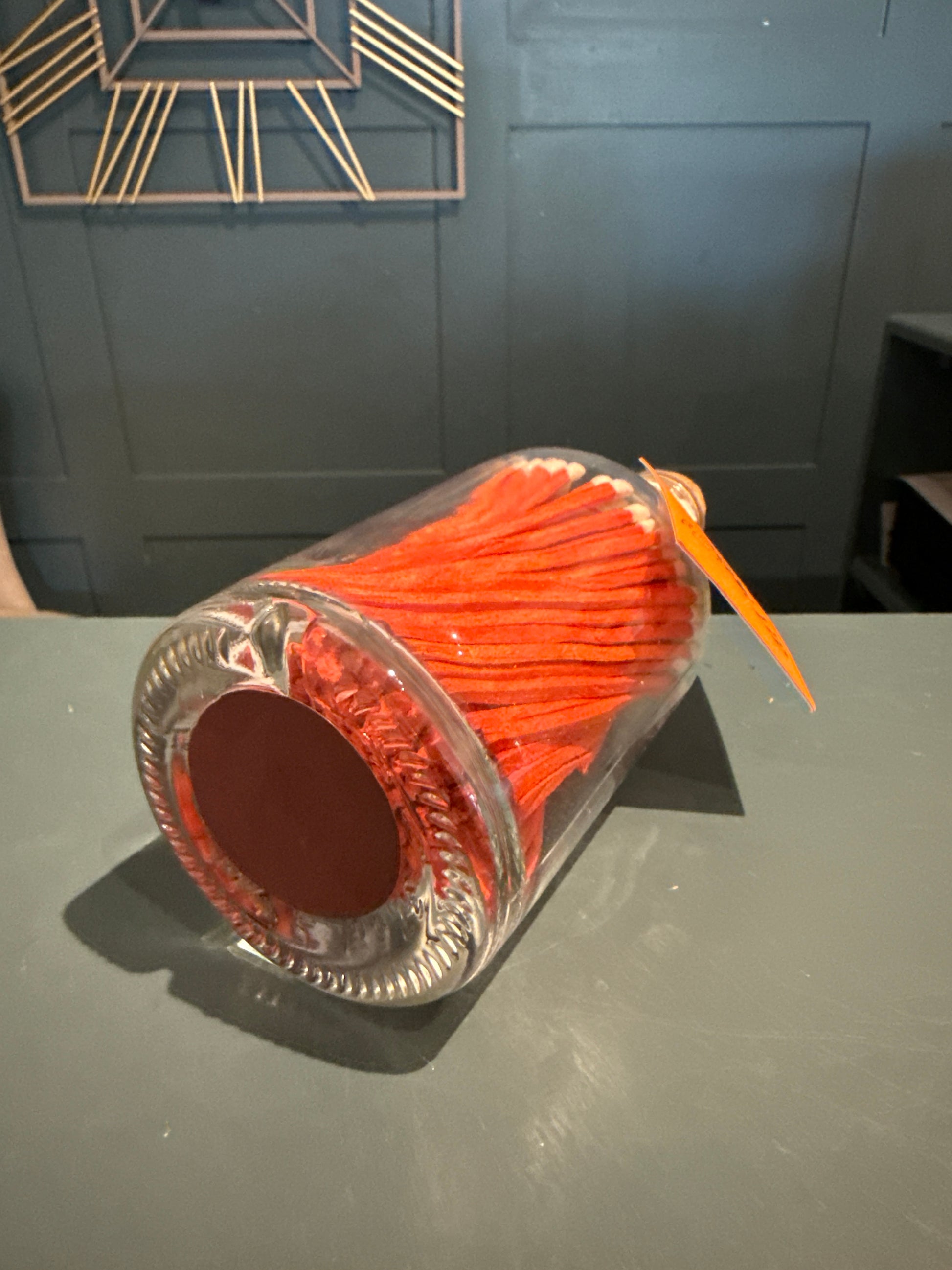 Gold Bee Glass Bottle Matches