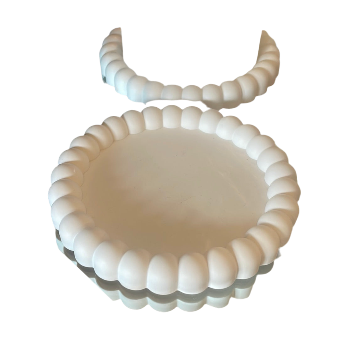 Cream Small Bubble Dish
