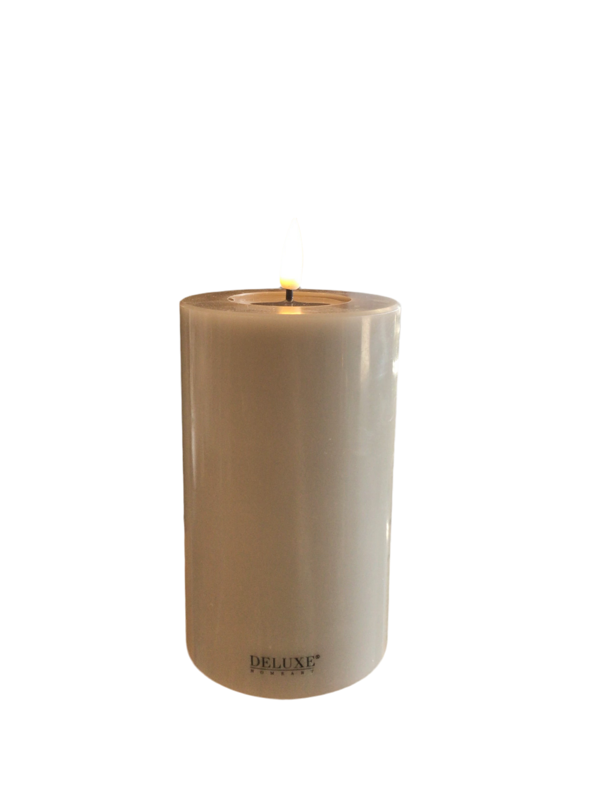 LED Pillar Candle Medium Sand