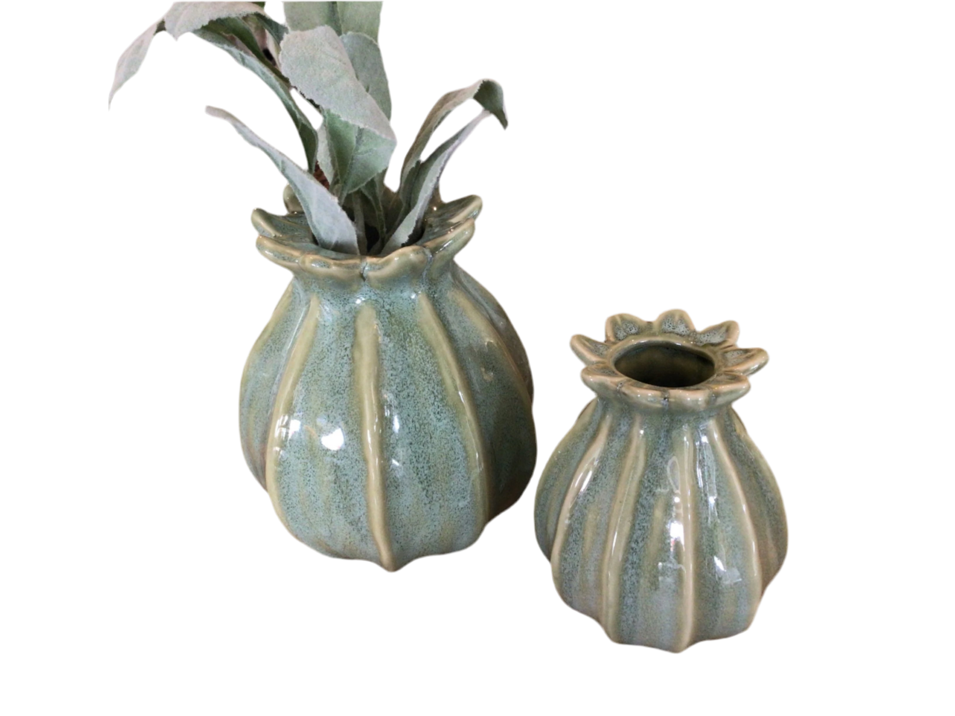 Lillian Vase Green Medium