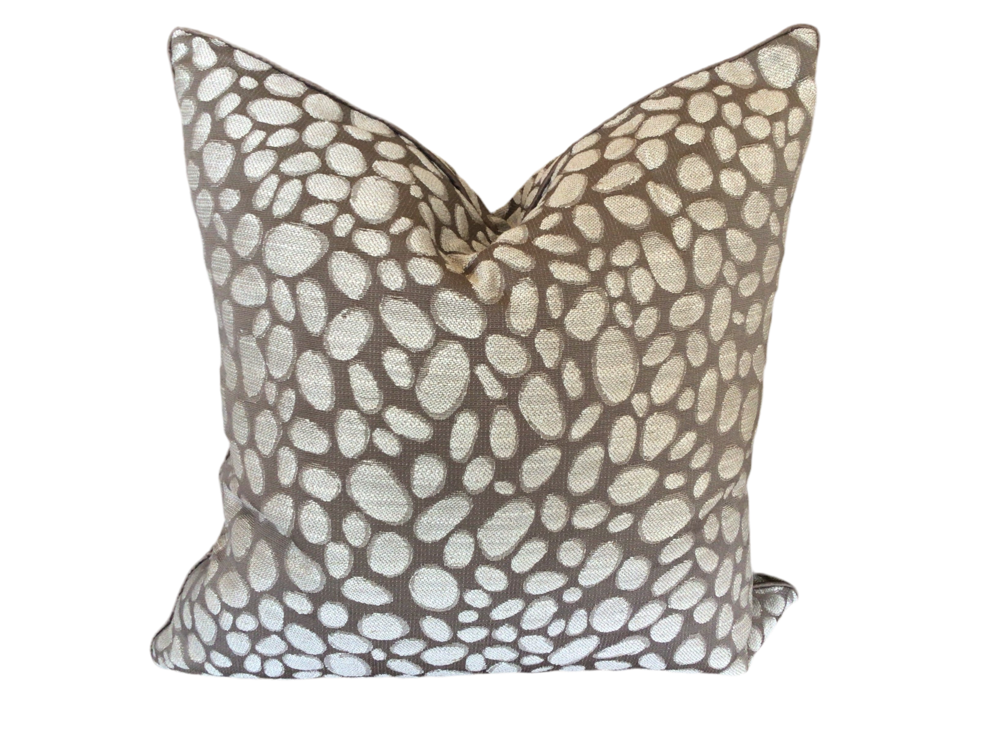 Malini Pebbles Taupe Cushion