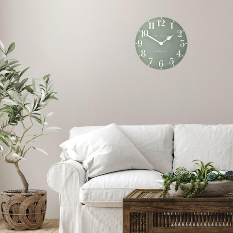 12” Arabic Wall Clock Seagrass