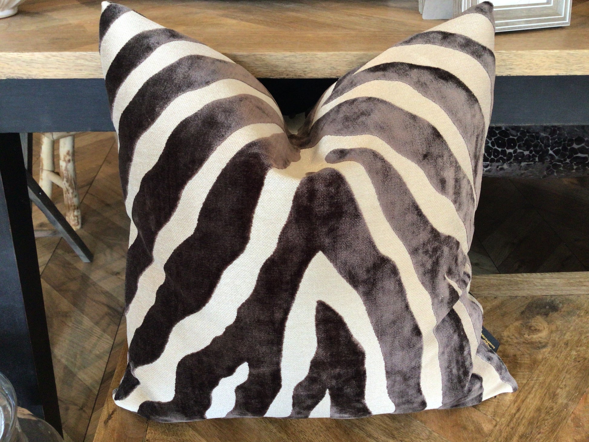 Malini Zebedeedodah Choc Cushion