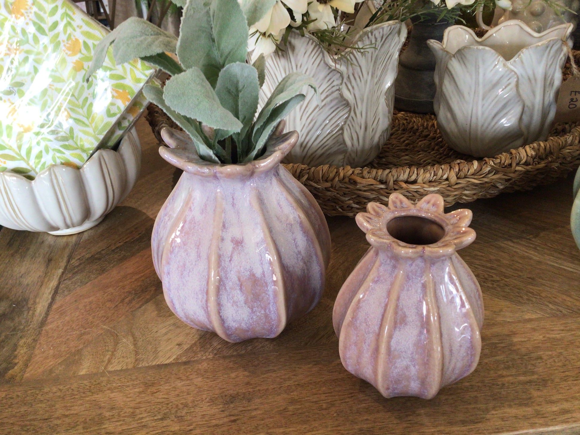 Lillian Vase Pink Small