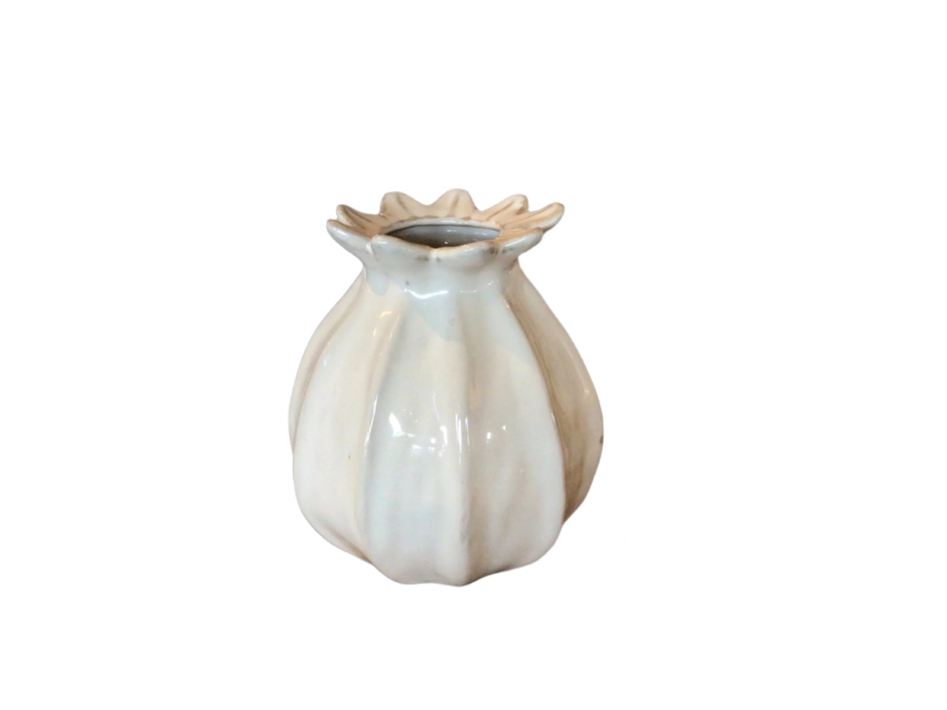 Lillian Vase White Medium