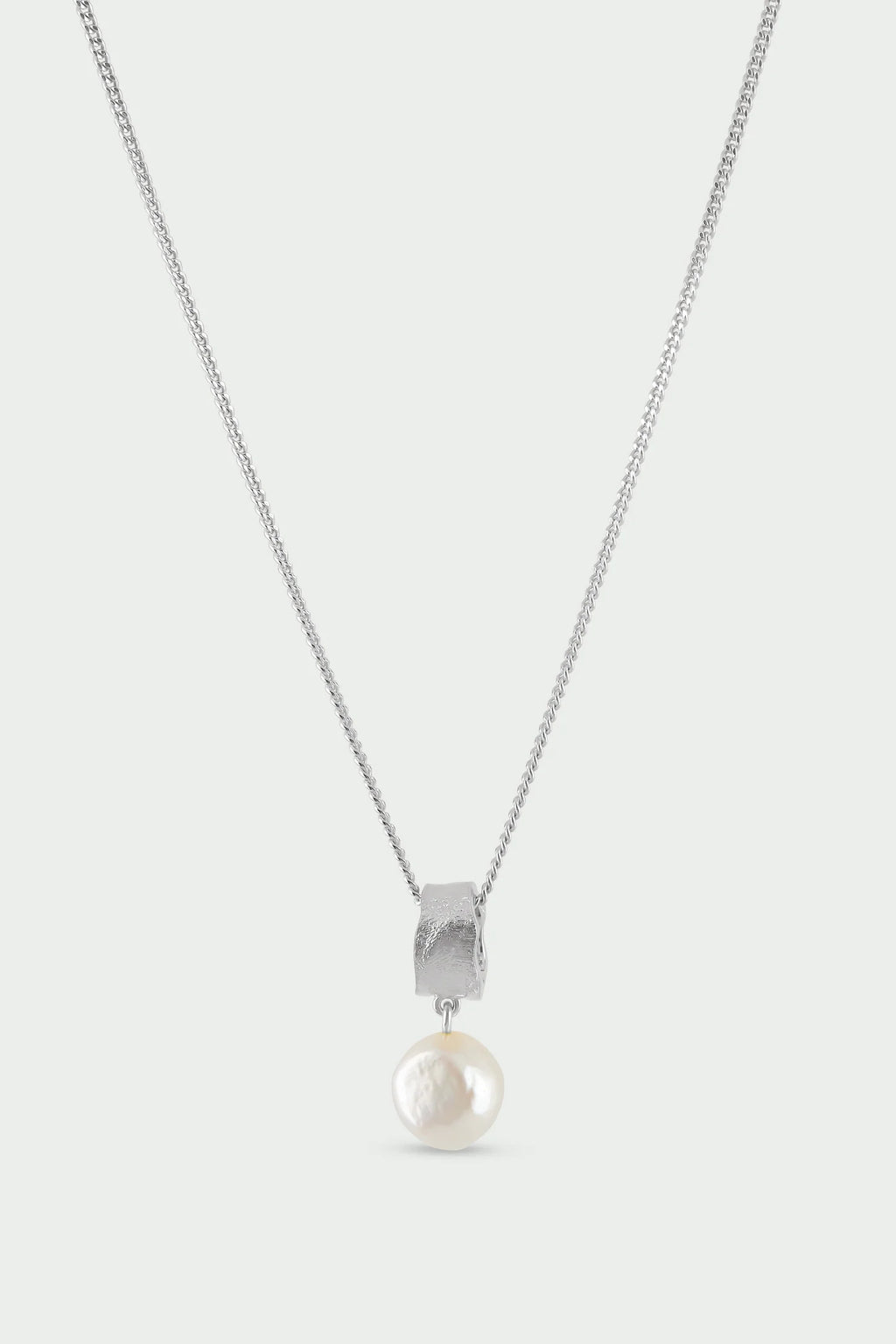 Freshwater Pearl Necklace Silver