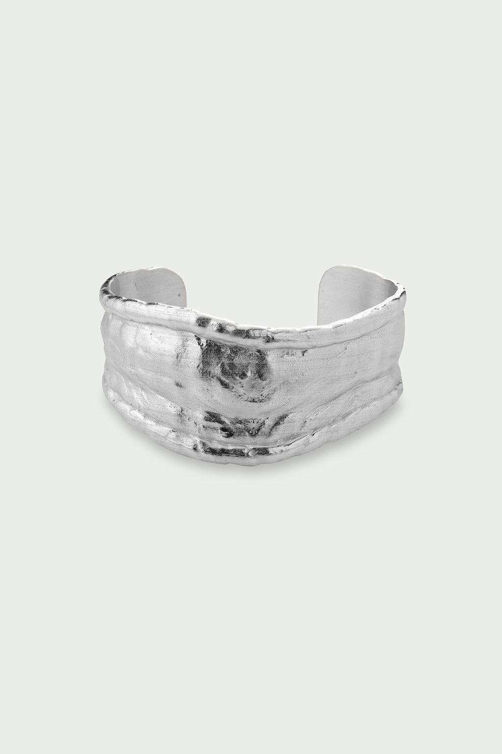 Arc Cuff Bangle Silver