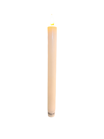LED Dinner Candle Large White Set of 2