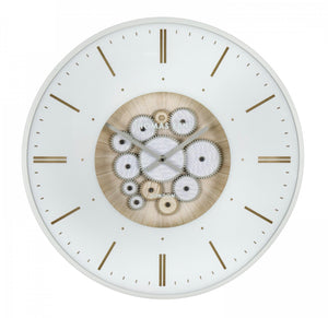 21” Clocksmith Wall Clock Cog Ivory