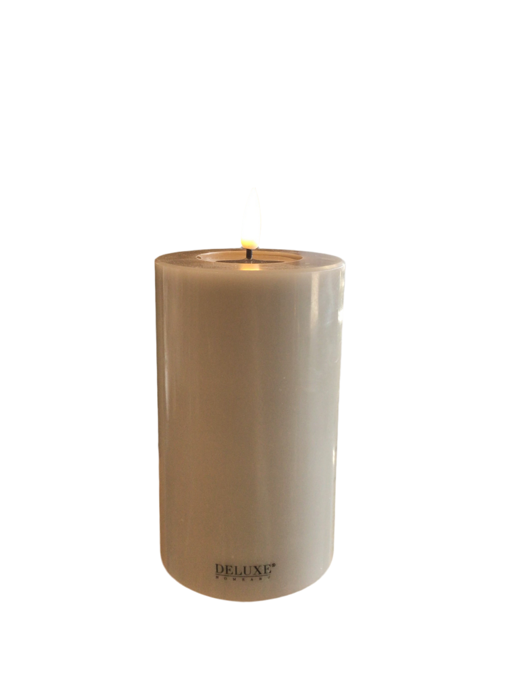 LED Pillar Candle Medium Sand