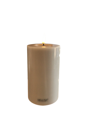 LED Pillar Candle Medium Sand