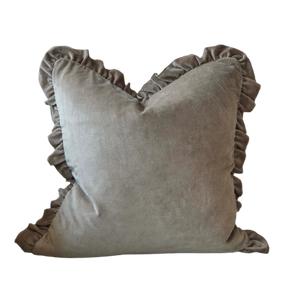 Malini Layla Frill Cushion Mink