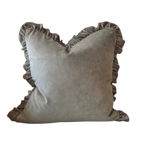 Malini Layla Frill Cushion Mink