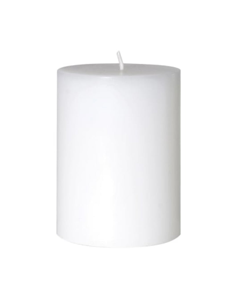 White Pillar Candle