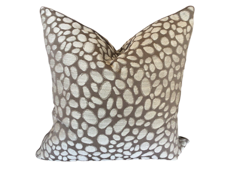 Malini Pebbles Taupe Cushion