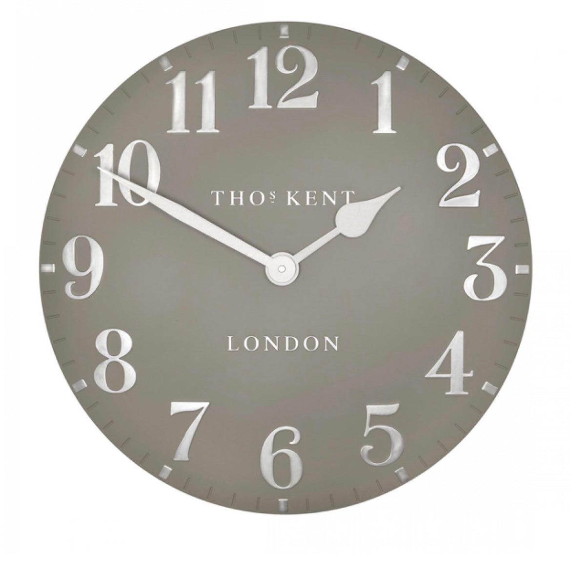 20” Arabic Wall Clock Cool Mink