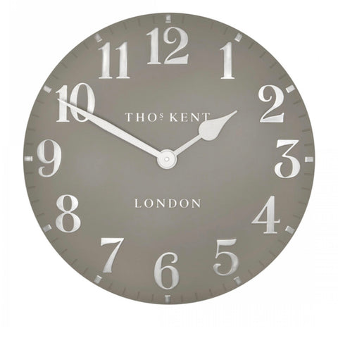 20” Arabic Wall Clock Cool Mink