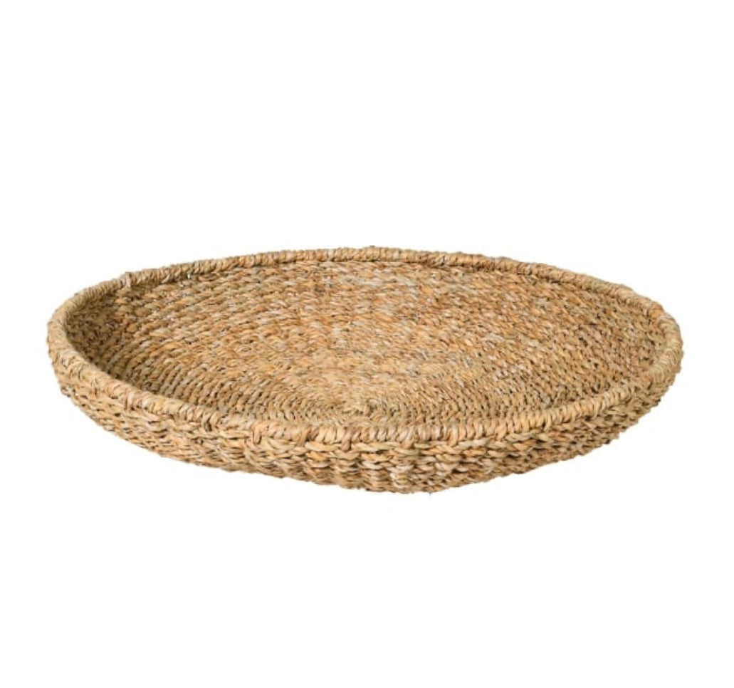 Seagrass Round Tray Large