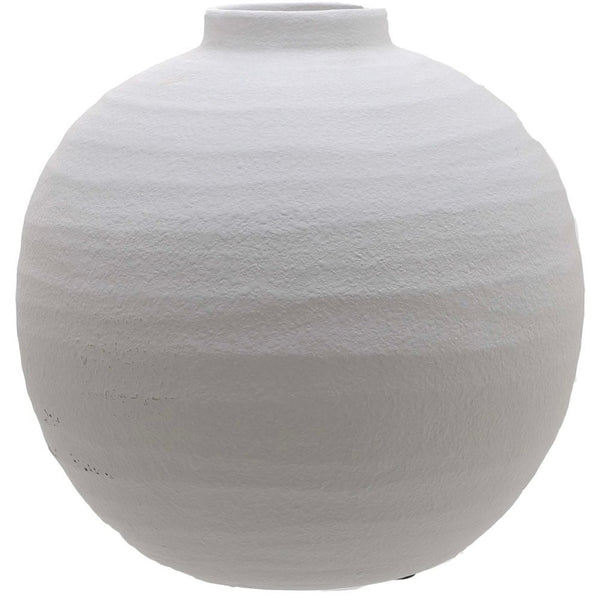 Tiber Matt White Vase