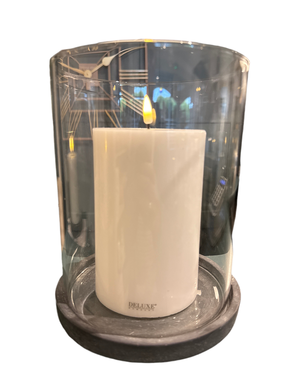 Amalfi Grey Large Hurricane Lantern