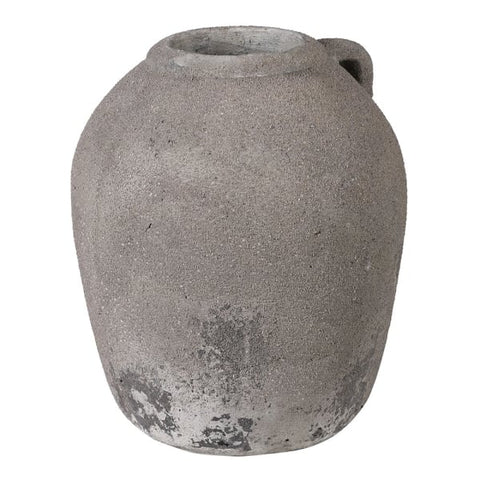 Earthenware Distressed Vase One Handle