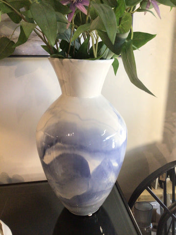Hand Painted Wave Vase