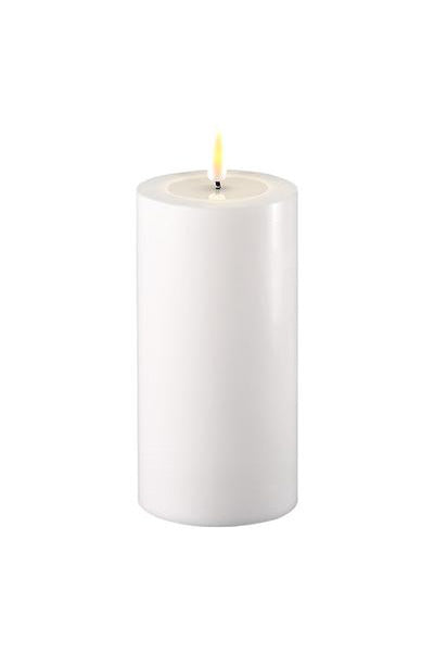 LED Pillar Candle Large White