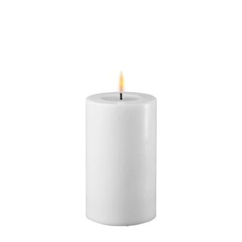 LED Pillar Candle Medium White