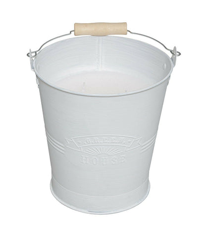 Zinc Pot Citronella Candle White