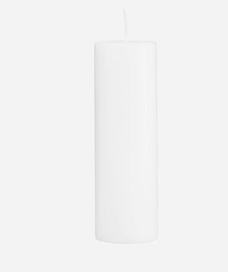 House Doctor Pillar Candle White