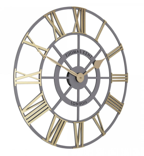 Evening Star Skeleton Clock Brass