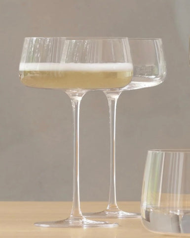 LSA Metropolitan Cocktail Champagne Saucer Set of 4