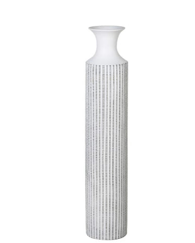 White Wash Tall Floor Vase