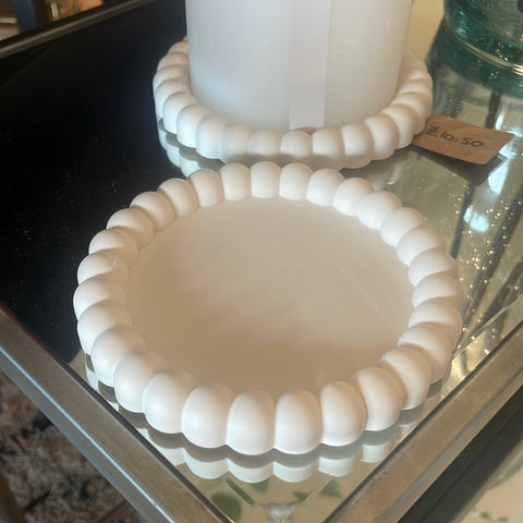 Cream Small Bubble Dish