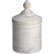 White Wash Antique Cannister
